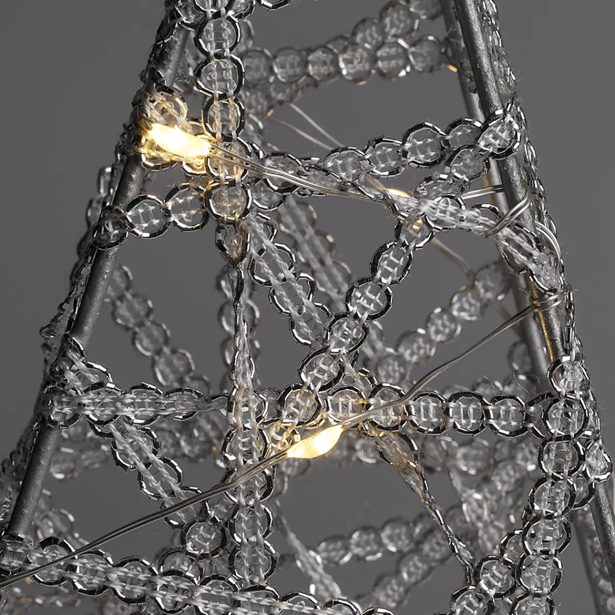 DecoWoerner Étoile Décorative En Métal à LED 30 Cm Fonctionnant Sur Piles