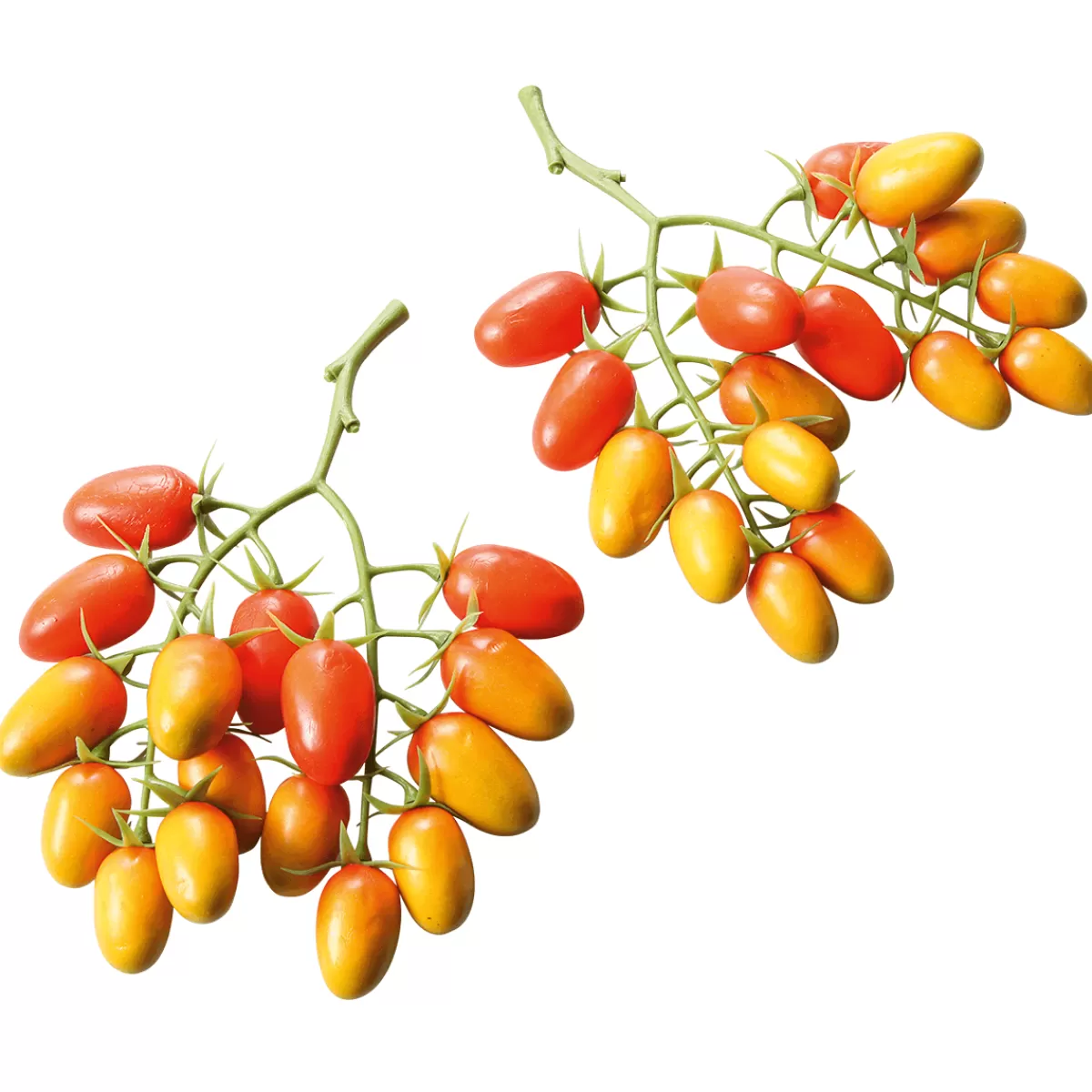 DecoWoerner Tomates Roma En Grappe Factices Pour L'alimentation, Paquet De 2 Pièces