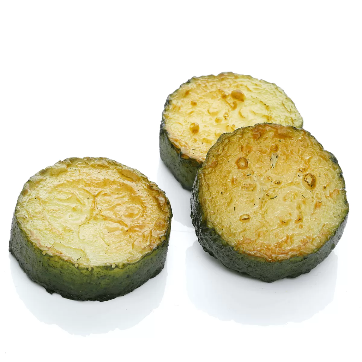 DecoWoerner Tranches De Courgettes Grillées 3 Pièces Alimentaires Factices 3,50 Cm Ø