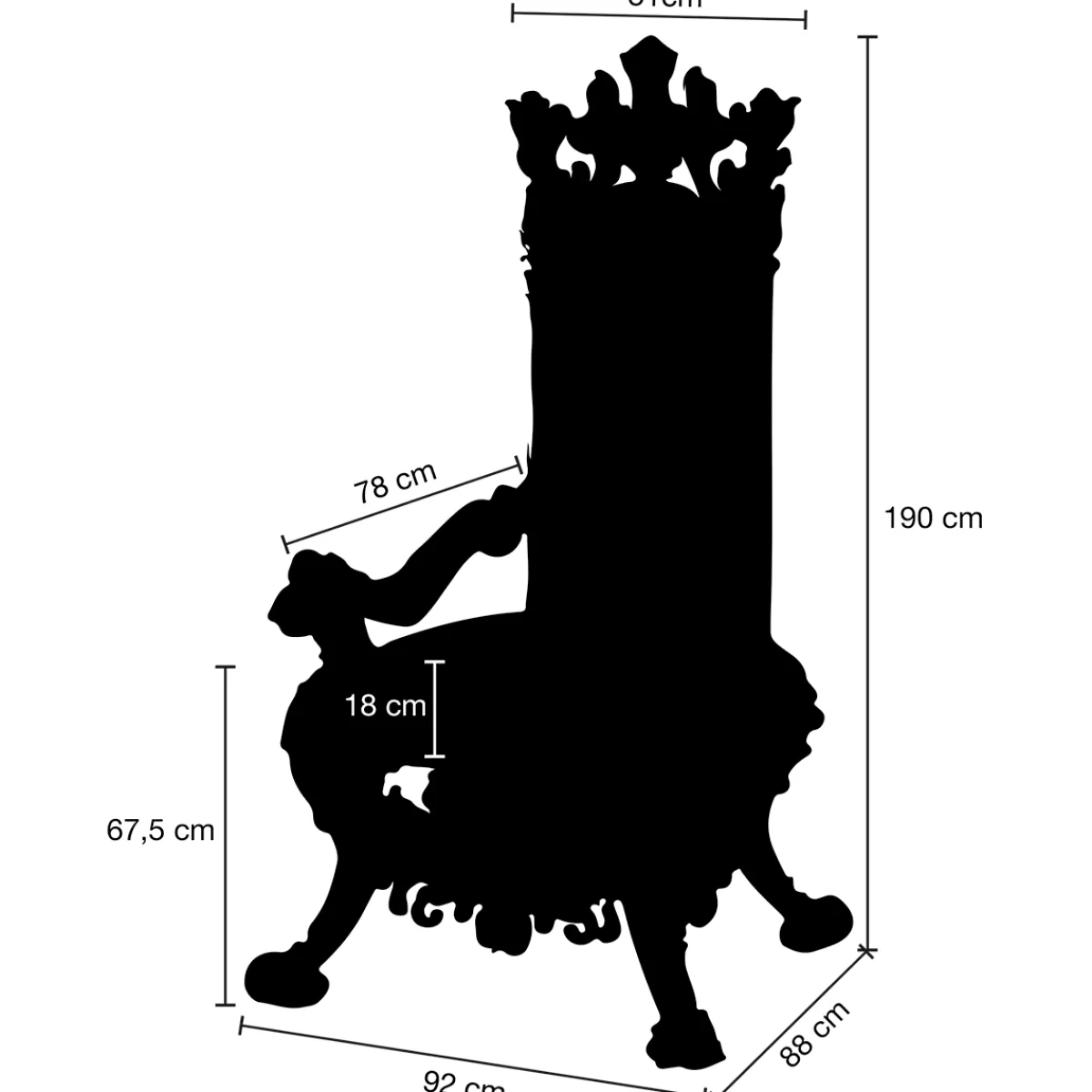 trne_baroque_haut_190_cm_orrouge_5-1.webp DecoWoerner Trône "Baroque", Haut. 190 Cm, Or-rouge