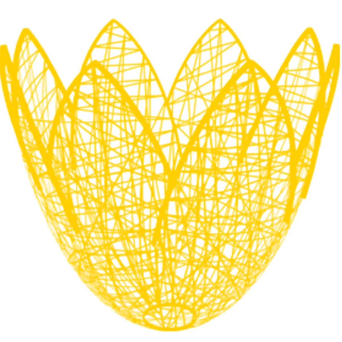 DecoWoerner Tulipe 3D En Fibre Tressée 79 X 75 Cm