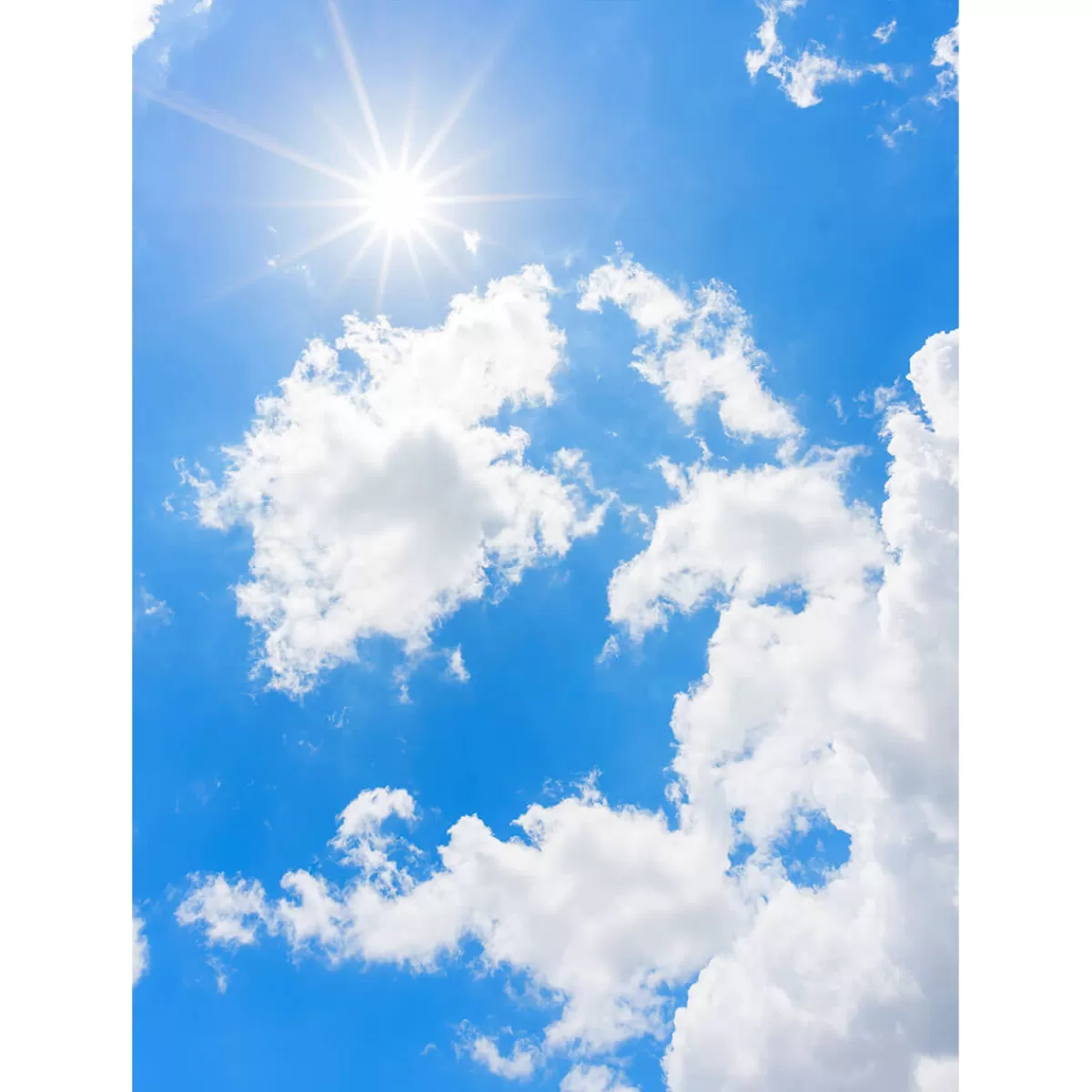 DecoWoerner XL Bannière En Tissu Ciel Ensoleillé 150 X 200 Cm